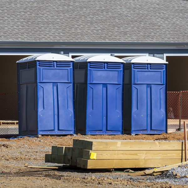 are there different sizes of portable toilets available for rent in Alleman IA